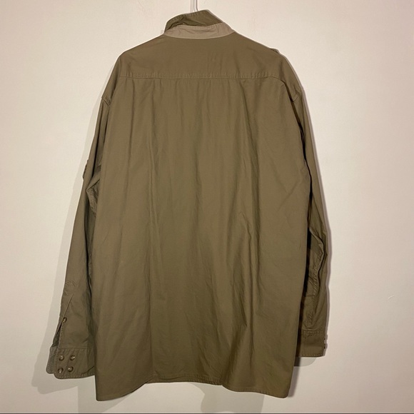 Cabelas Men’s Safari Series Tan Button Up Fishing Hunting Shirt Size XLT - Picture 7 of 8